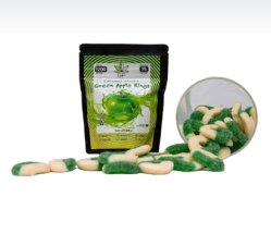 GP Green Privilege Green Apple RIngs THC Cannabis Gummies