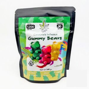 GP Green Privilege Gummy Bears 1200mg THC Cannabis infused
