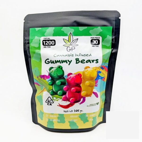 GP Green Privilege Gummy Bears 1200mg THC Cannabis infused