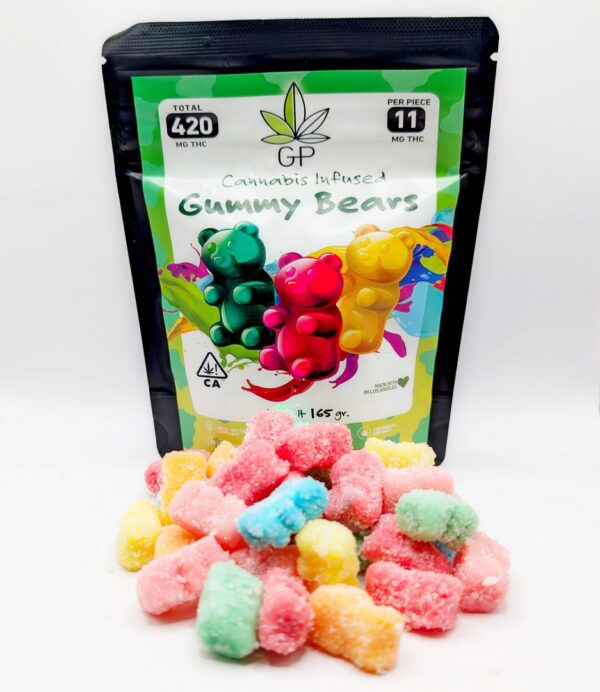 GP Green Privilege Gummy Bears 420mg THC Cannabis infused gummies