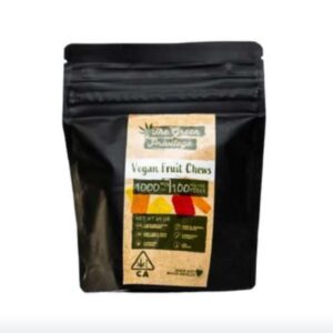 GP Green Privilege Vegan Fruit Chews 1000mg THC Cannabis gummies