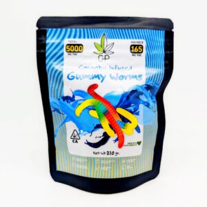 GP Green Privilege THC Cannabis Gummy Worms 5000mg (165mg/ea)