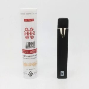 Hakku Disposable Sour Diesel Vape Cart 1g (sativa)